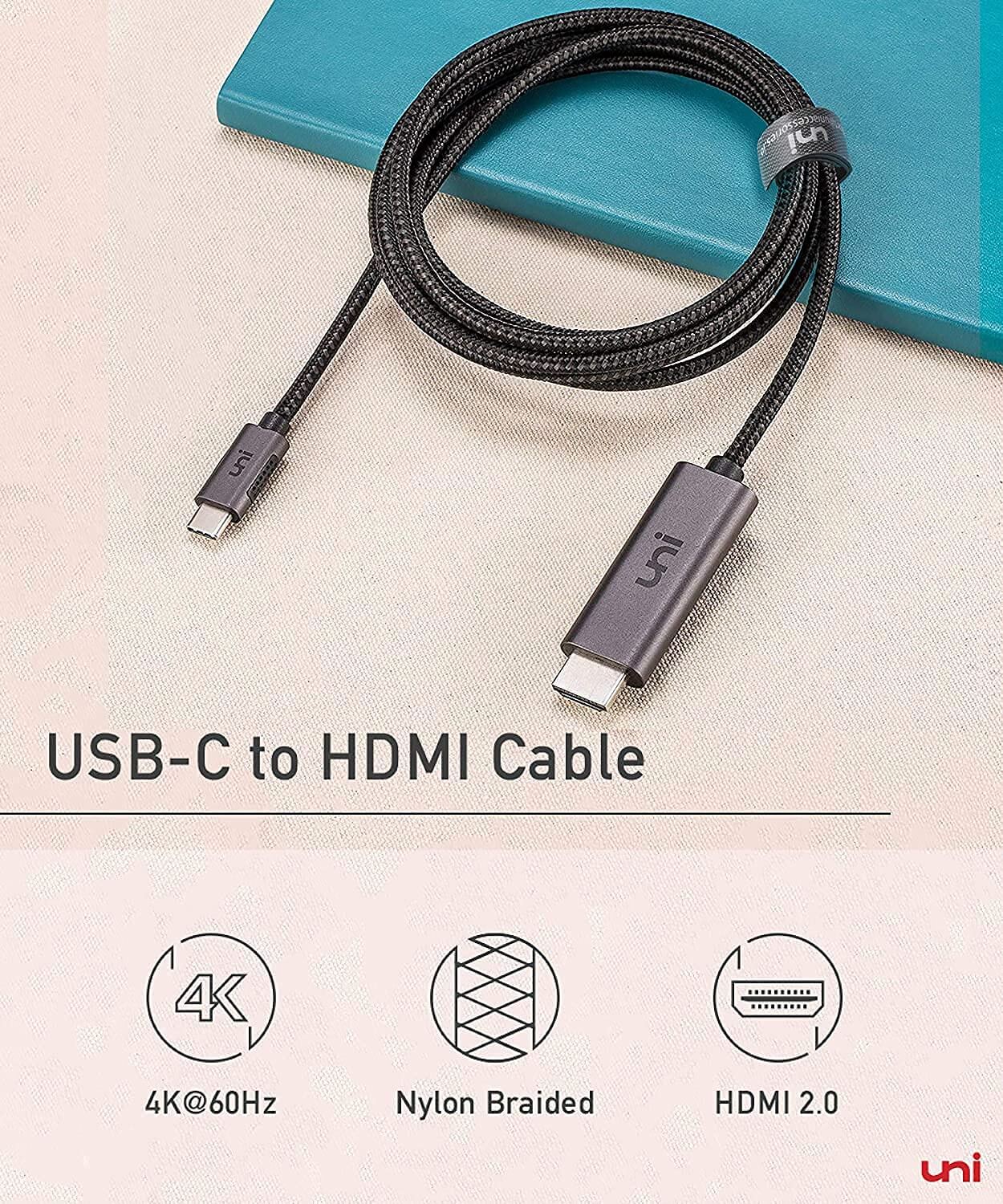 Cable USB C a HDMI para oficina en casa 1.8 Metros