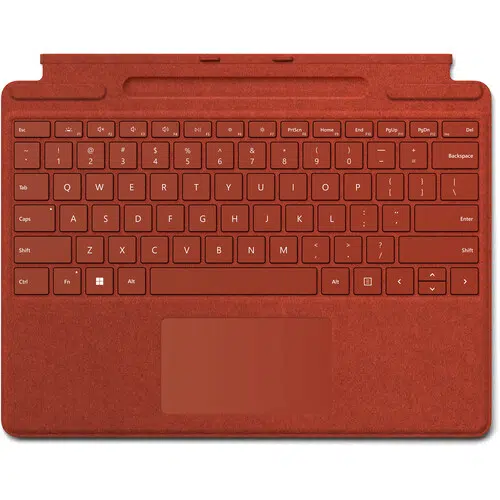 Surface Pro Signature Cobertor Teclado Inglés para Surface Pro 8, 9 y X - Poppy Red