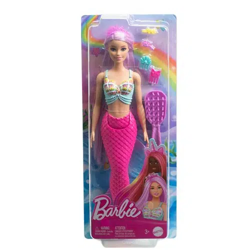 Muñeca Barbie Sirena New Long Hair Fantasy Doll Asst ShopBox