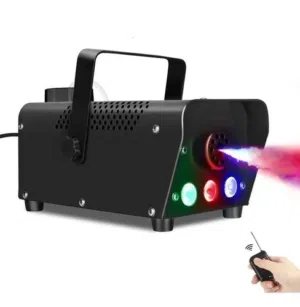 Maquina De Humo 3 Luces Led Rgb Con Control Remoto + Liquido de Humo