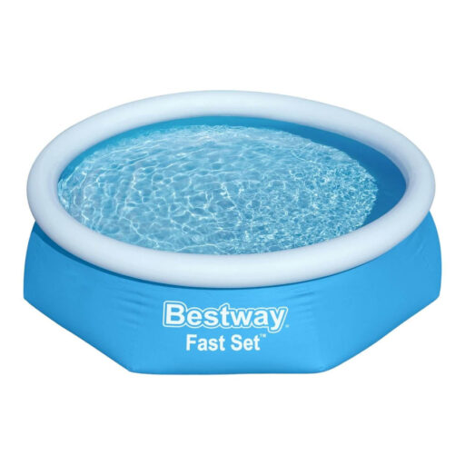 Kit Bestway Piscina Redonda Fácil Armado 3.05x76cm Azul + Porta Cloro