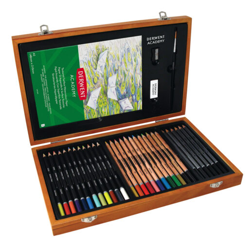 Set de lápices en caja de madera Derwent Academy