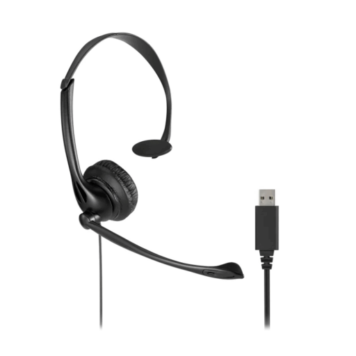 Audífonos Monoaural Con Micrófono y Control de Volumen, Conexión USB - Kensington