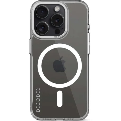 Funda Plástico Reciclado MagSafe Para iPhone 15 Pro Decoded Transparente