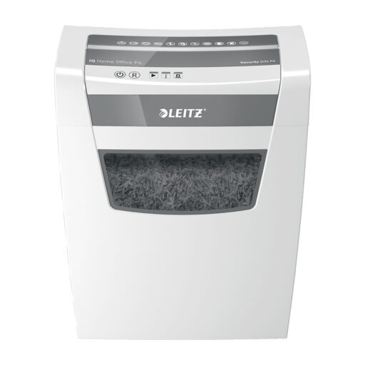 Trituradora de Papel Leitz IQ Home Office P4 Corte Confeti Capacidad 10 Hojas Papelero 23L