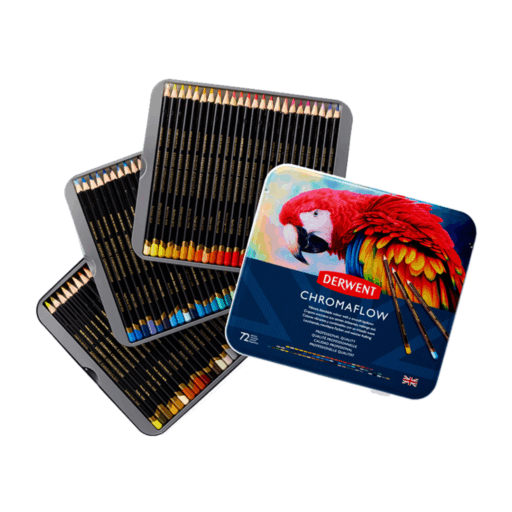 Derwent Caja Metálica 72 Lápices de Colores Chromaflow
