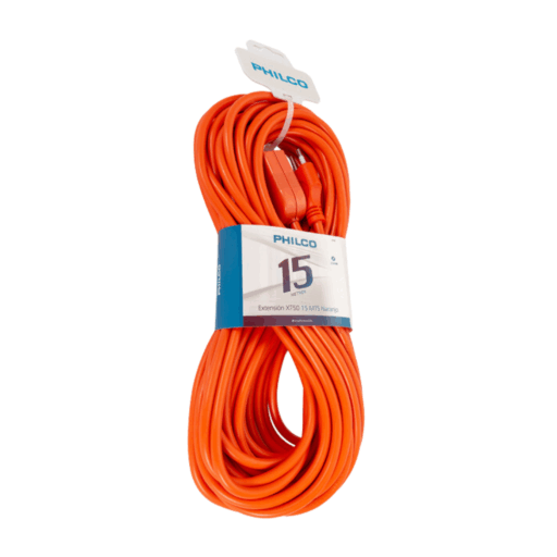 Cable de Extensión PHILCO XT49 15mts Naranjo