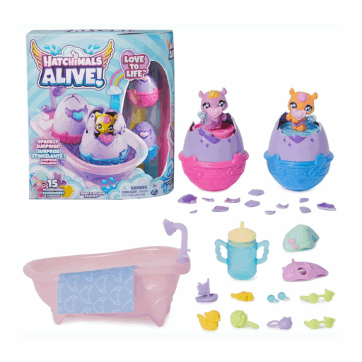 Hatchimals Alive Diversión Baño de Colores