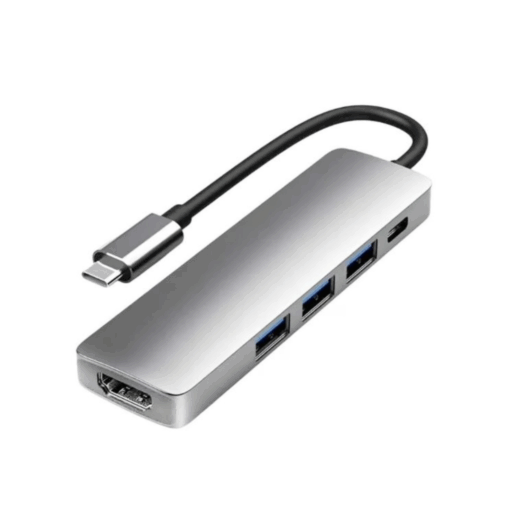 Adaptador Usb Hub Tipo C 3 X Usb 3.0 Tf Micro Sd 6en1