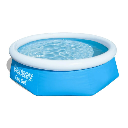 Piscina Bestway Redonda Fast Set Fácil Armado 244x66cm Azul