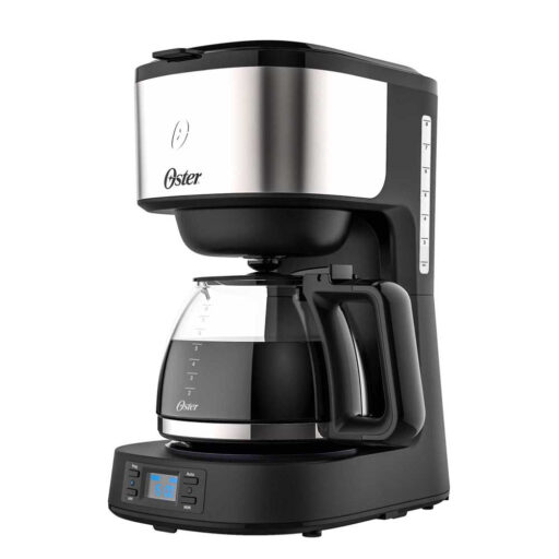 Oster Cafetera Programable 8 Tazas en Acero Inoxidable [Caja Dañada]
