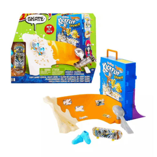 Hot Wheels Pista de Skate Set Bowl de Cereal de Tony Hawk