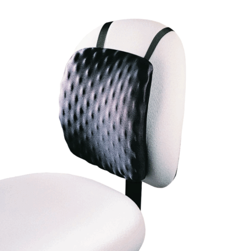 Kensington Cojín Lumbar Half Back Ergonómico Negro