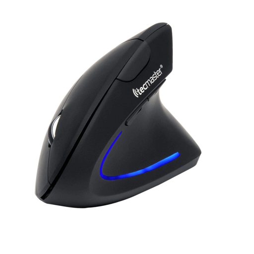 Tecmaster Mouse Inalámbrico Vertical Recargable Negro