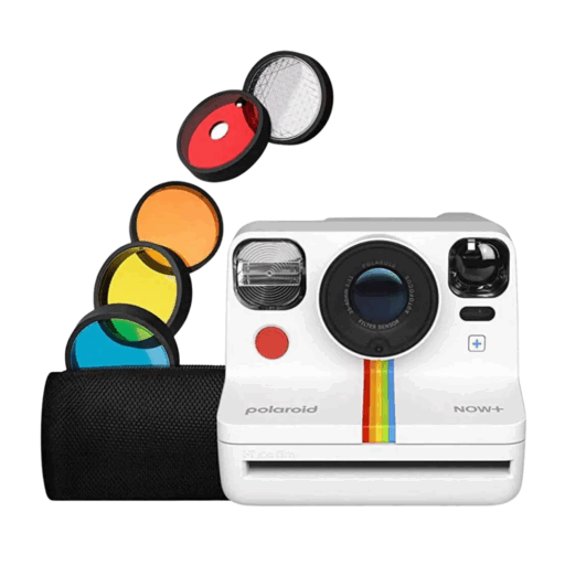 Cámara Polaroid Now+ i-Type + Juego de Filtros (White)