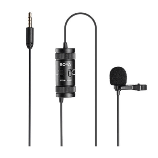 Boya BY-M1 Pro II Micrófono Lavalier con Salida de Audífonos