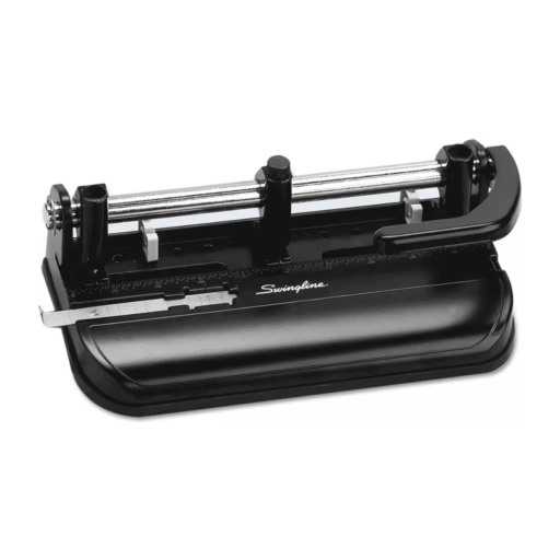 Swingline Perforadora Modelo 350  Regleta Ajustable Perfora 32 Hojas Negro