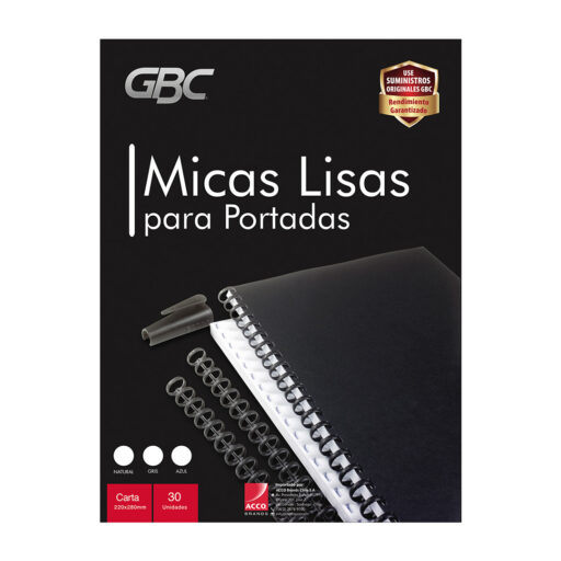 Paquete de Mica IBICO Tamaño Carta 22x28 cm Natural de 30 unidades - GBC