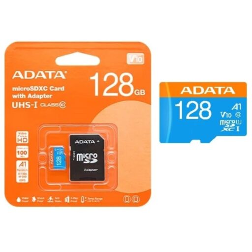 ADATA Tarjeta de Memoria Premier microSDXC/SDHC 128GB UHS-I A1 V10 con Adaptador