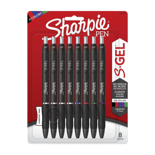 Sharpie Blíster 8 Bolígrafos Gel 0.7mm Colores Surtidos