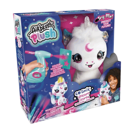 Airbrush Plush Peluche Unicornio Cósmico Iluminado con Aerógrafo