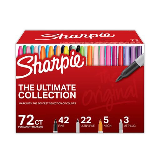 Sharpie The Ultimate Collection 72 Colores Surtidos (42 Finos, 22 Ultrafinos, 5 Neón, 3 Metálicos)
