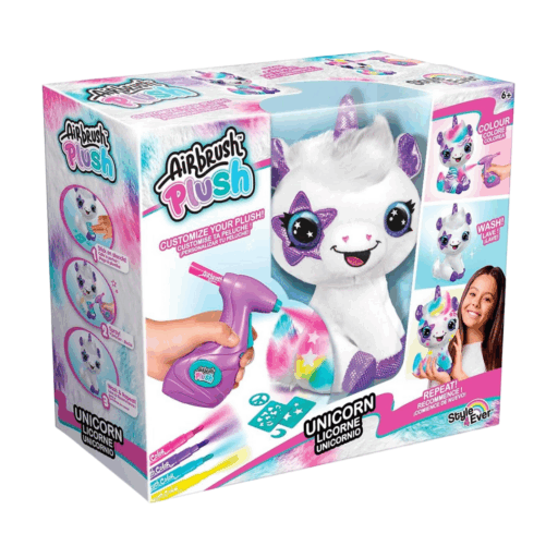 Airbrush Plush Peluche Colorea tu Unicornio con Aerógrafo