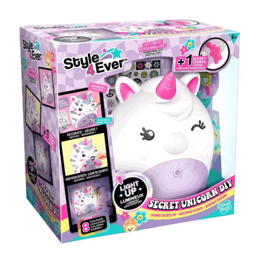 Style 4 Ever Lámpara Unicornio Decóralo tu Mismo con Compartimento Secreto