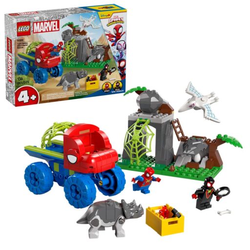 LEGO Spiderman Todoterreno Dinosaurio y Equipo Spidey al Rescate - 11199