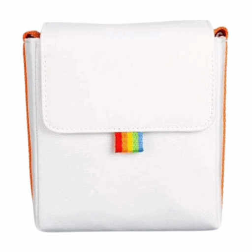 Bolso de Transporte para Cámara Polaroid Now Naranjo Blanco