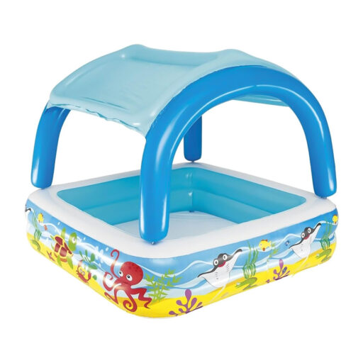 Piscina Bestway Inflable con Toldo Desmontable 140x140x114cm