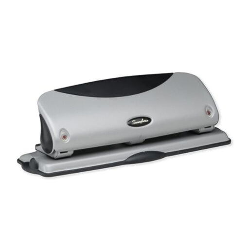 Perforadora Premium de Acero Resistente para 3 Orificios con Capacidad de 12 Hojas Swingline