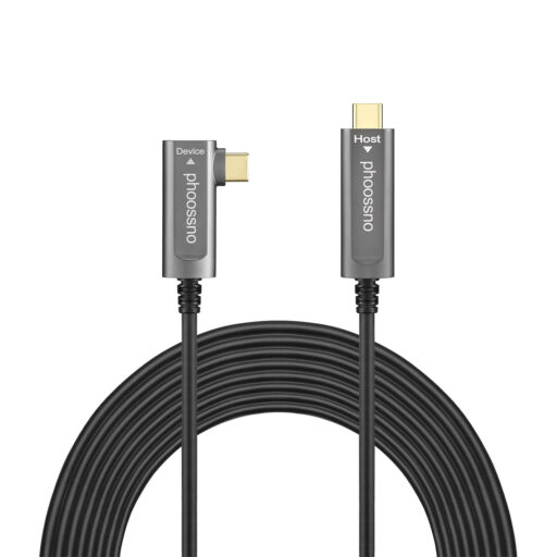 Cable Phoossno Cable de Fibra Óptica 3.1 USB Tipo C 10Gbps 33FT