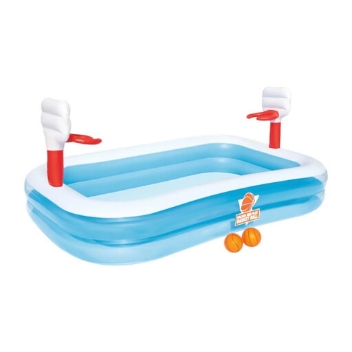 Piscina Bestway Inflable Basketball con Pelota 251x168x102cm