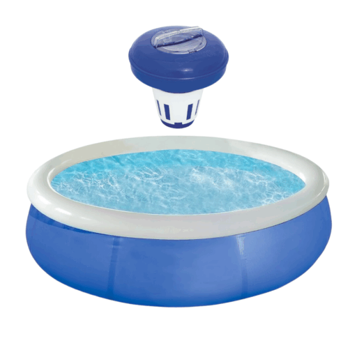 Kit Bestway Piscina Redonda Fácil Armado 168x51cm Azul + Porta Cloro