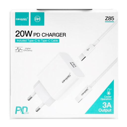 Cargador USB-C PD 20W con Cable USB-C - Blanco