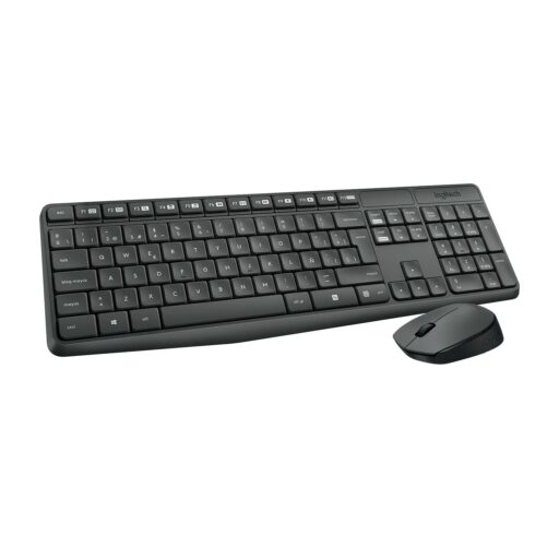 Kit Teclado y Mouse Logitech Inalámbrico MK235 Negro