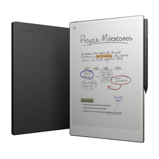 Kit Tableta reMarkable Paper Pro Bundle con Marker Plus Pen y Cobertor Book Folio Cover Cuero Negro
