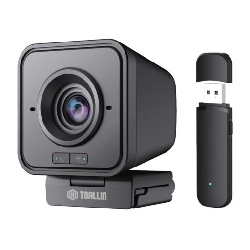 Webcam Inalámbrica HD 1080P Micrófono y Cancelación de Ruido