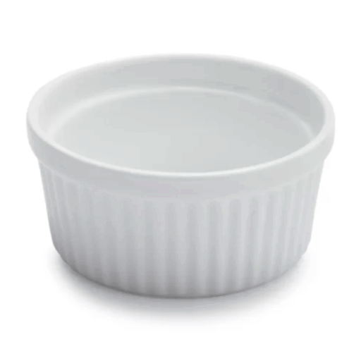 Ramekin Pocillo Cerámica Apto 4x6cm 60ml 4 Unidades - Blanco