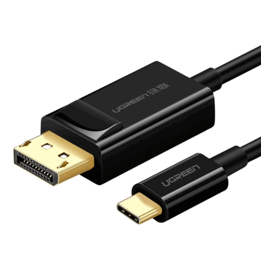 Ugreen Cable de Video USB-C 1.5M Displayport 4K/30HZ Negro