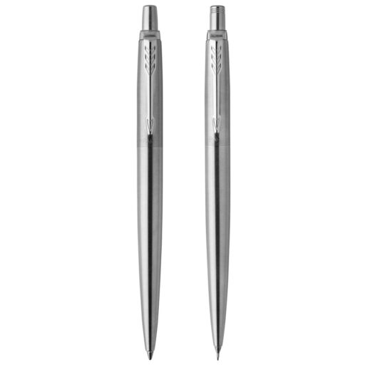 Parker Jotter Set Bolígrafo + Portaminas Acero Inoxidable Borde Cromado
