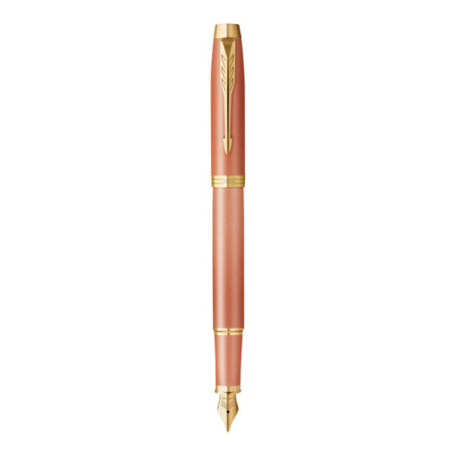 Parker IM Writing Rituals Pluma Estilográfica Acabado Naranja Degradado y  Adornos Dorados