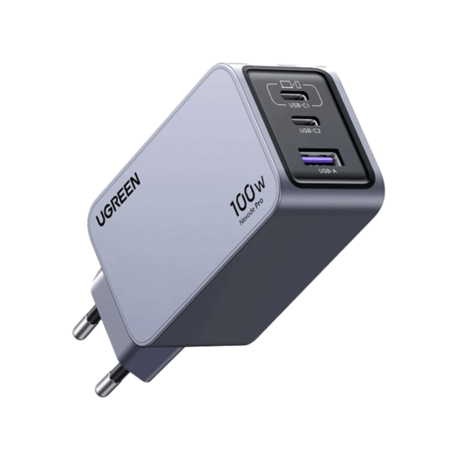 Ugreen Cargador Nexode Pro 100W GaN Fast Charger 2 USB-C / 1 USB-A + Cable USB-C 1.5M 100W Max X757