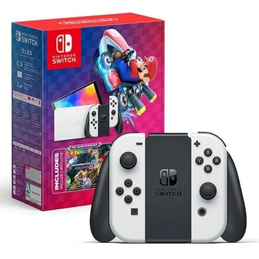 Nintendo Switch OLED Mario Kart 8 Deluxe Digital White