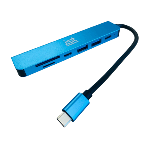 HUB USB-C Multipuerto 7 en 1 - Azul