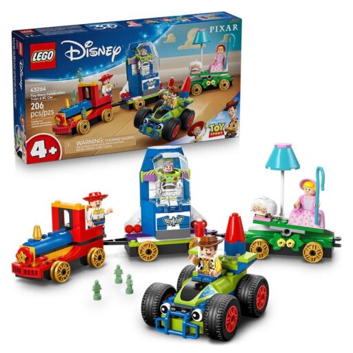 LEGO Disney - Tren de Celebración de Toy Story y Auto RC - 43264