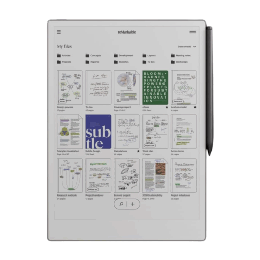 reMarkable Paper Pro Bundle 11.8" Tableta Digitalizadora y Marker Plus Pen con Borrador