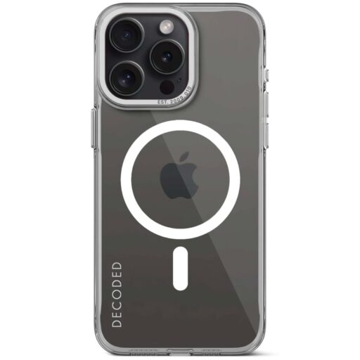 Funda Plástico Reciclado MagSafe Para iPhone 15 Pro Max Decoded Transparente