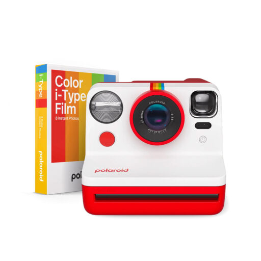 Kit Polaroid Now Red + Papel Fotográfico
